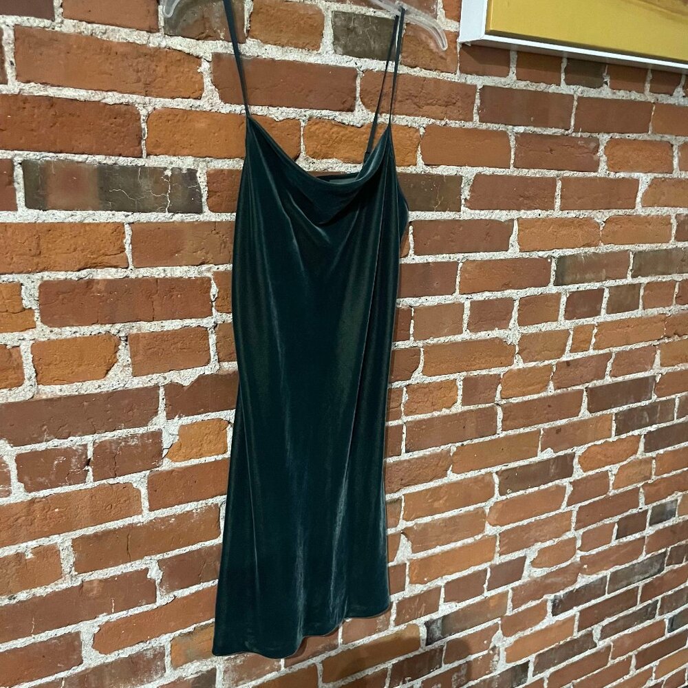 Banana Republic Green Velvet Dress